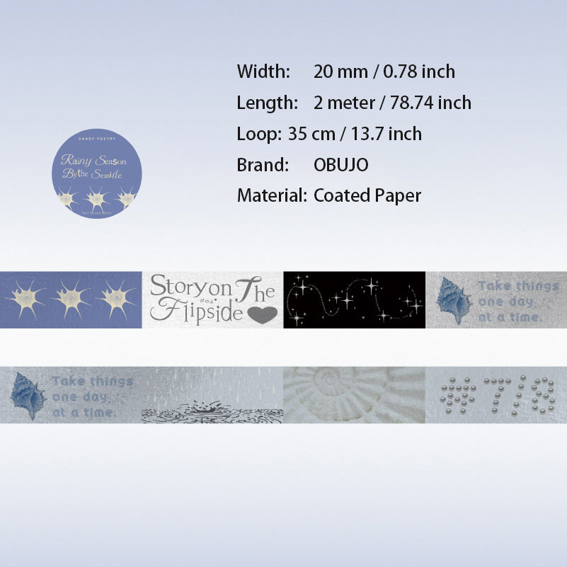 1 Roll Aesthetic Words Decorative Tape YDXJ