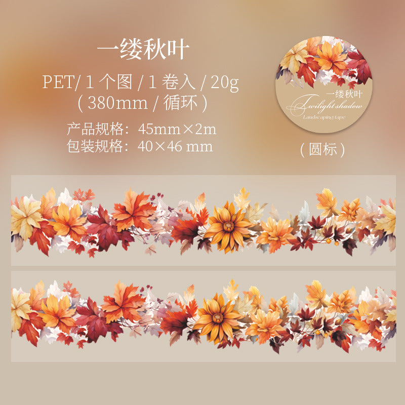 1 Roll Autumn Themed PET Tape HHQY