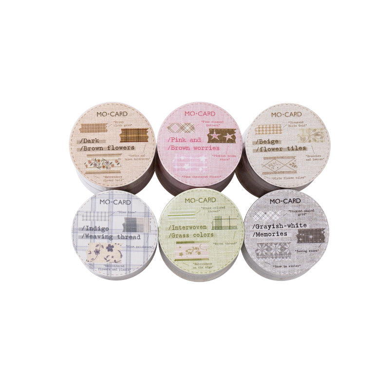 3 Rolls Vitnage Grid Washi Tapes Set SZBY