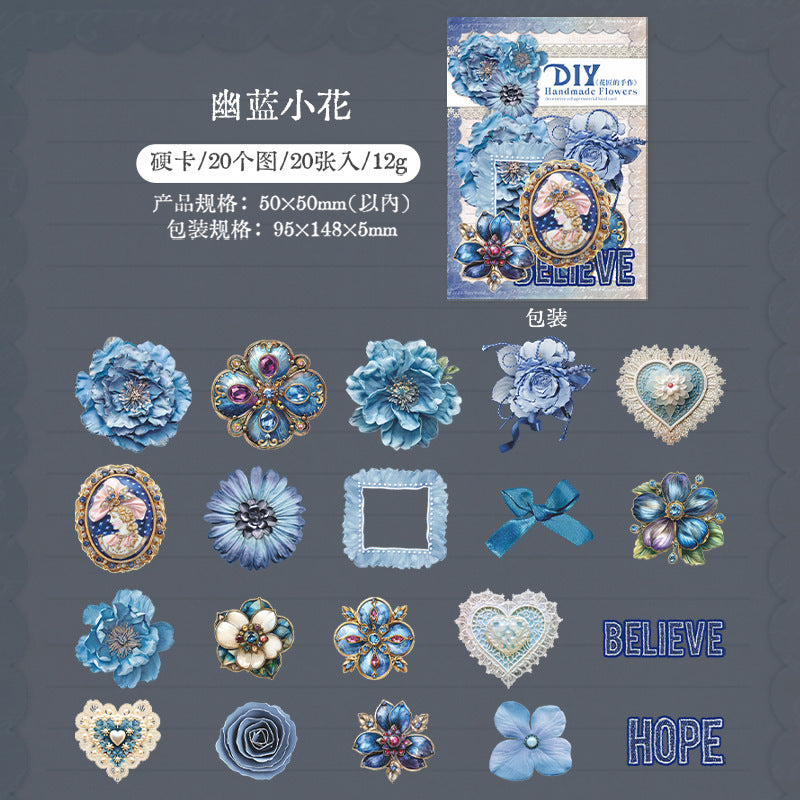 20 Pcs Flower Stickers HJDSZ