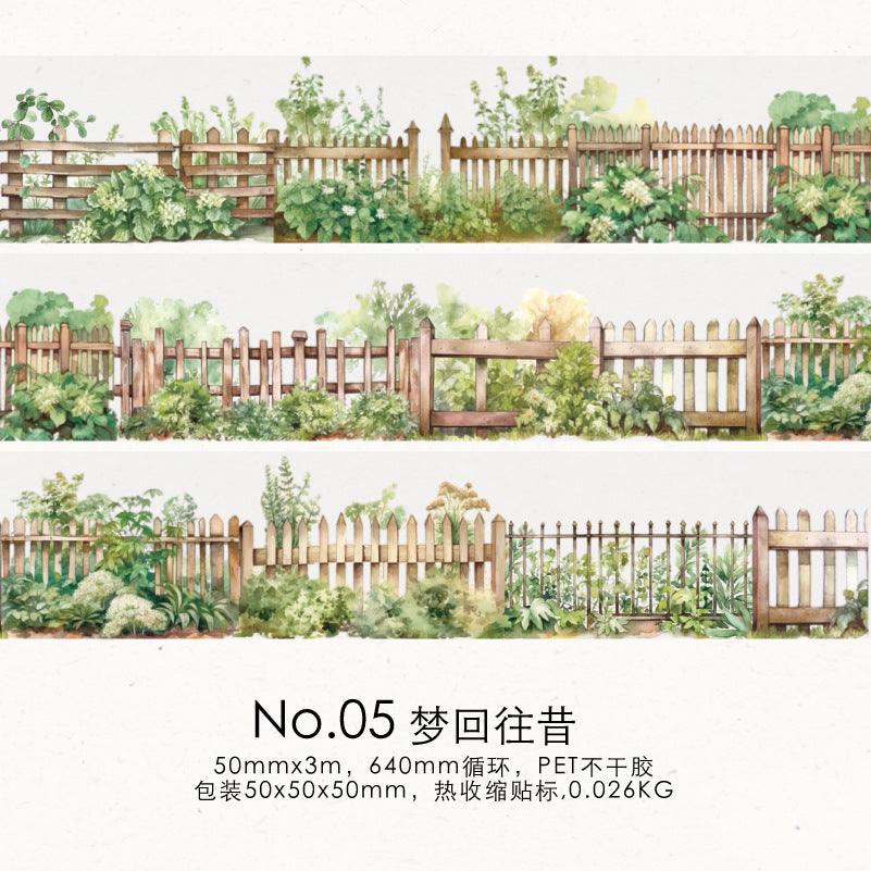 1 Roll Fence PET Stickers HZWX