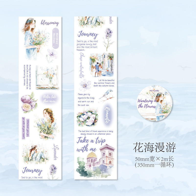 1 Roll Travel Themed Washi Tape YYLX