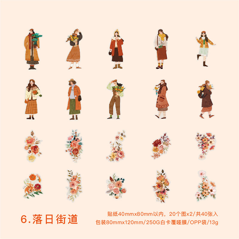 Cosao PET Girl Stickers