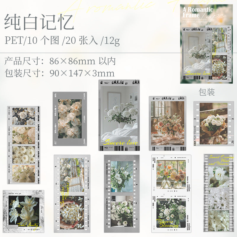 20 Pcs Movie Film PET Stickers YZLM