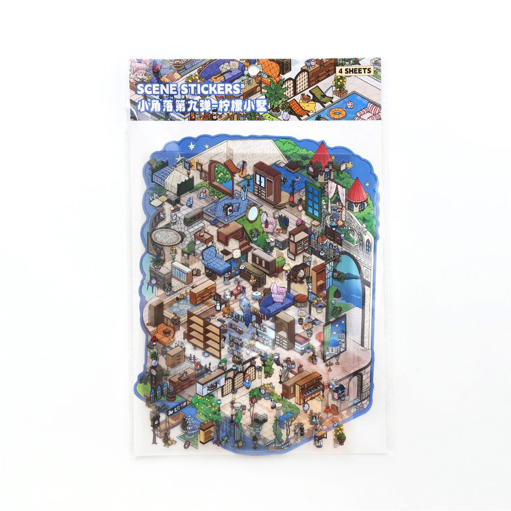 3D Shop Scene DIY Stickers Kit XJL09