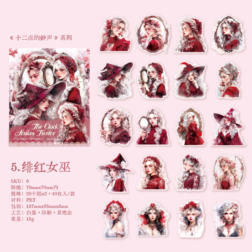 40 Pcs Fairy PET Stickers SEDZS