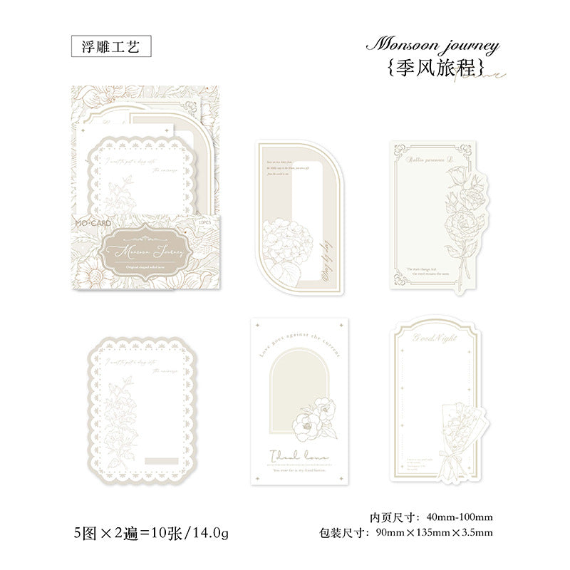 10 Pcs Creative Scrapbook Notepad SKDHS