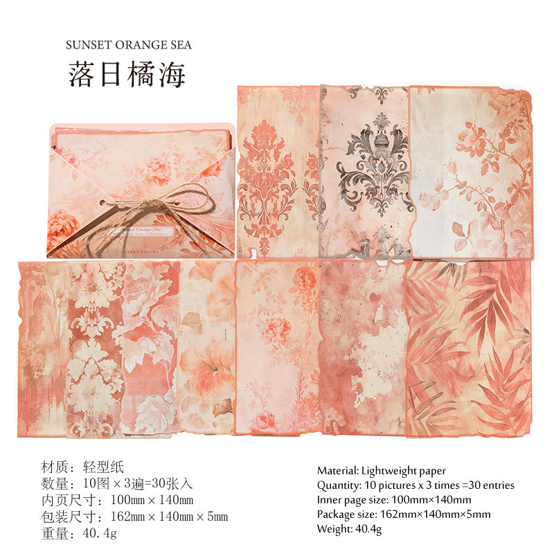 30 Sheets Vintage Scrapbook Paper SNDF