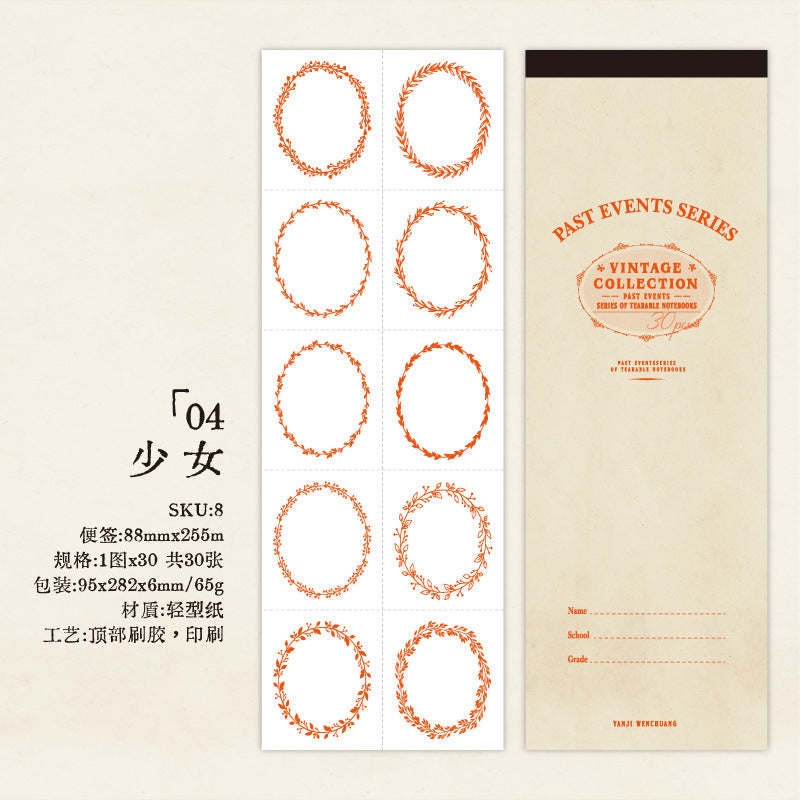 30 Pcs Creative Notepad Paper WRZS