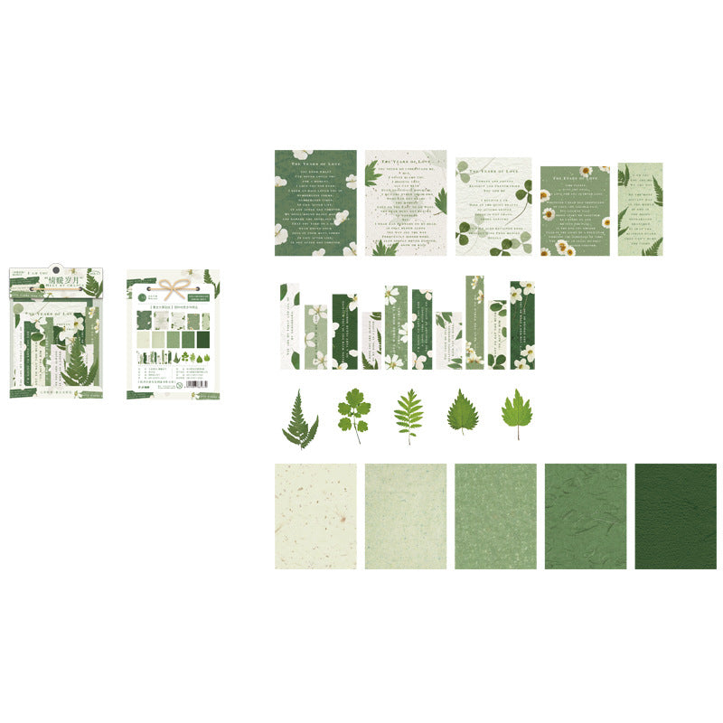 40 Pcs Stickers and Paper Kit SYQS