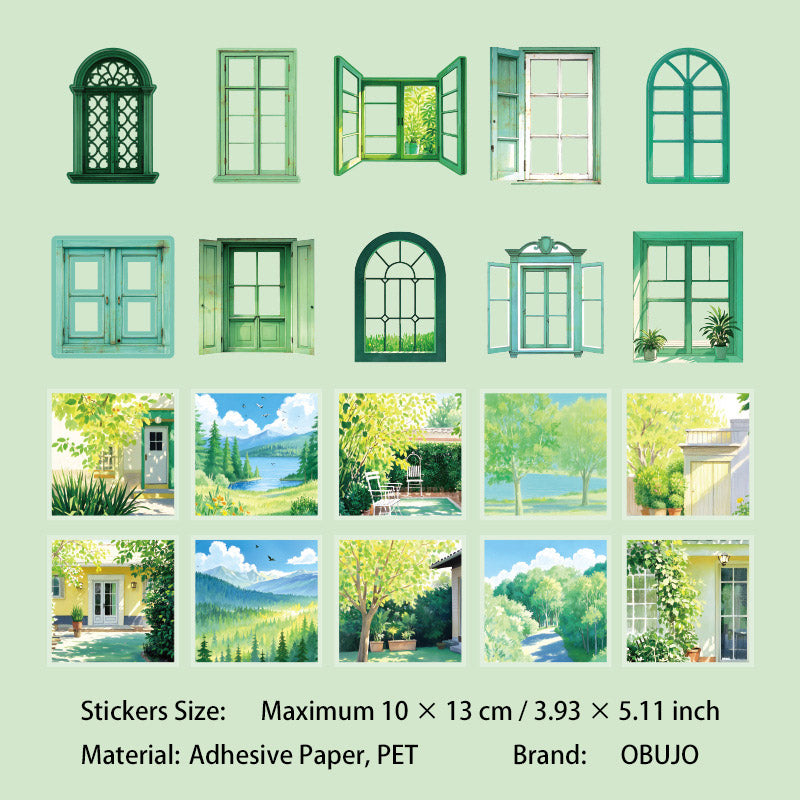 20 Pcs Window Door Stickers XZTC