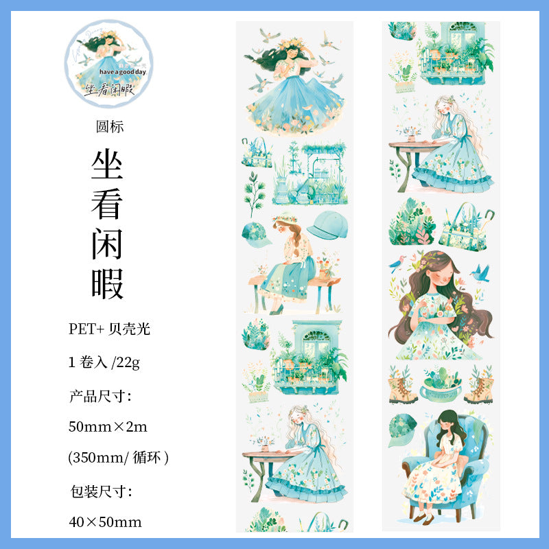 1 Roll Fashion Girls PET Tape CTRJ