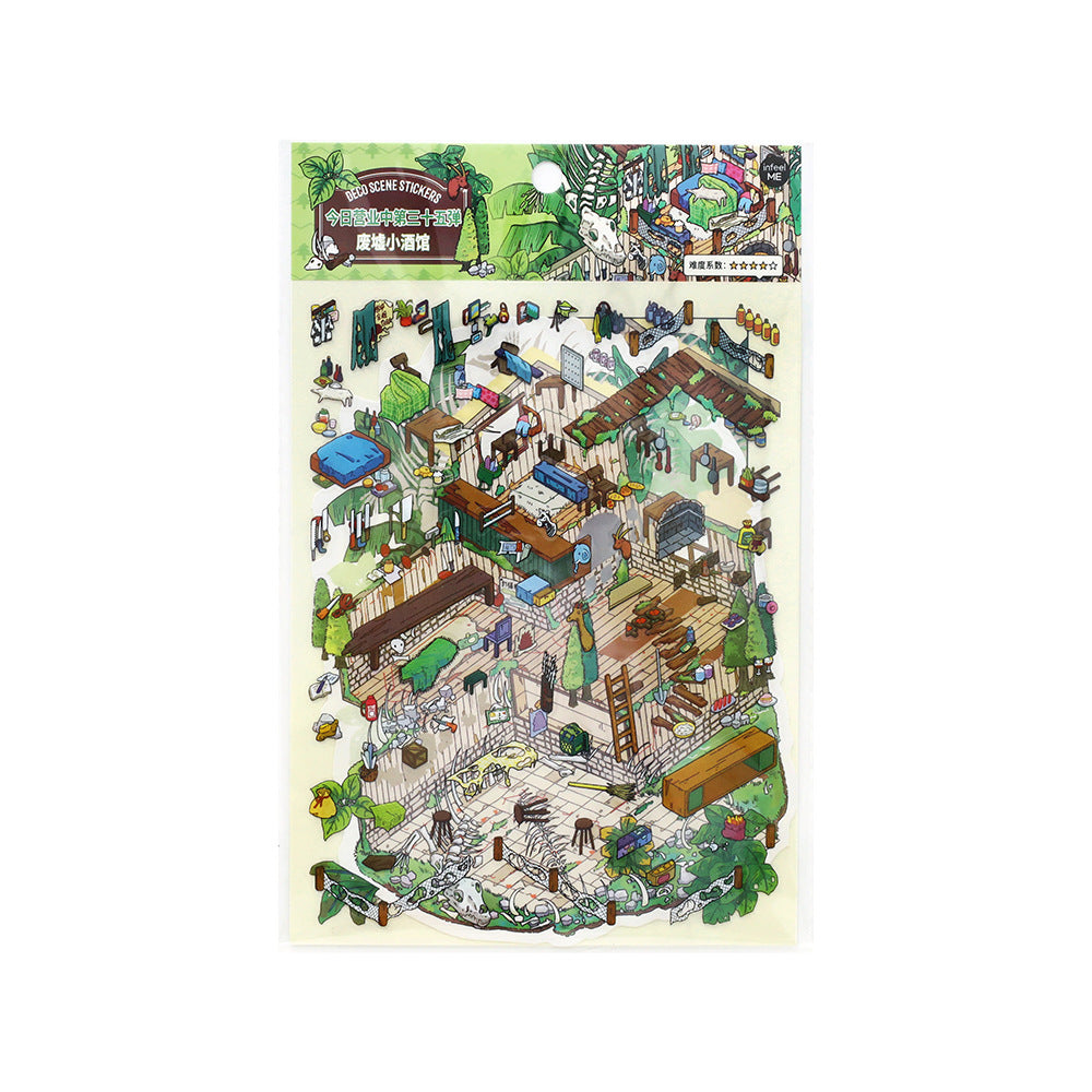 3D Shop Scene DIY Stickers Kit JRYYZ25