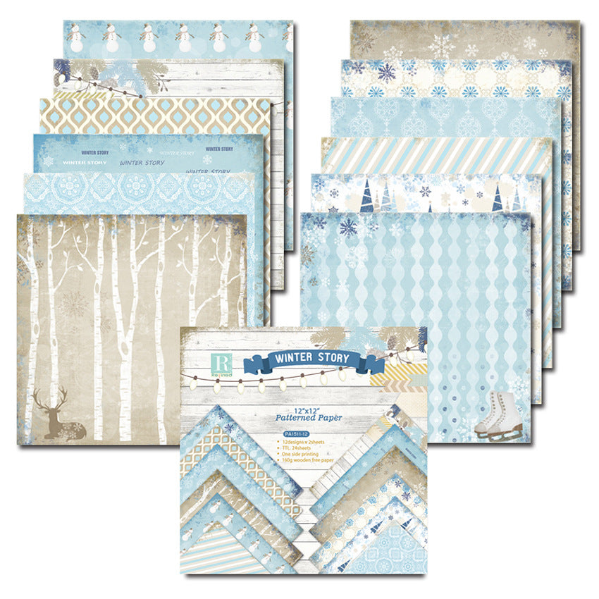 12 Inch Scrapbook Paper Pad for Craft PA903