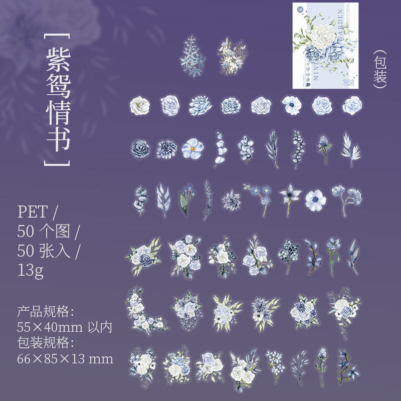 30 Pcs Mini Plants Stickers MNHY