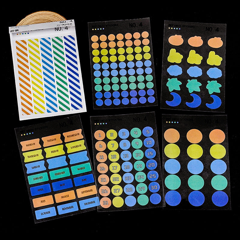 6 Pcs Stickers for Planner and Diary JCYD