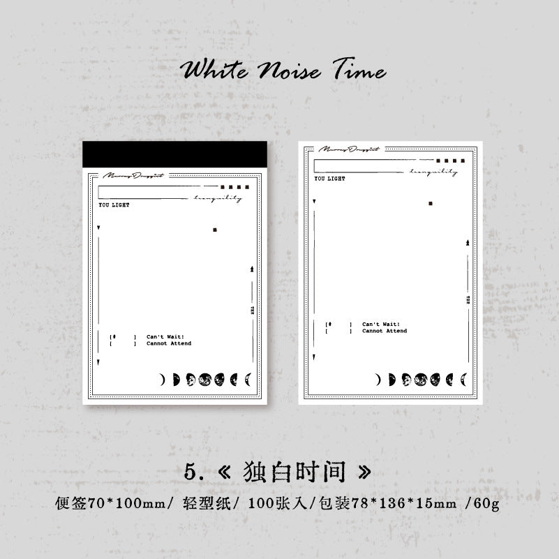 100 Pcs Creative Notepad Paper BZYSJ