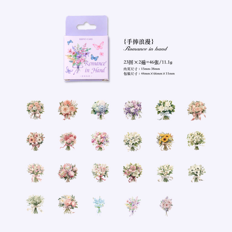 46 Pcs Small Decoration Stickers KFJL