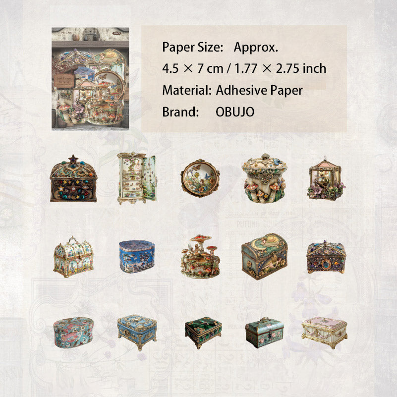 30 Pcs Antique Themed Stickers ZGCPG