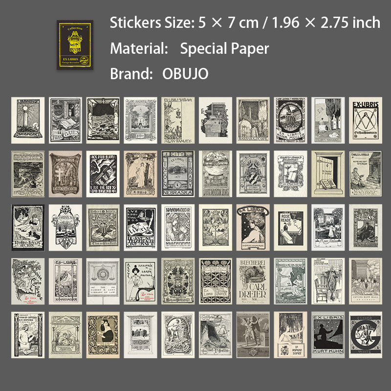 20 Pcs Vintage Junk Journal Stickers JGCSP