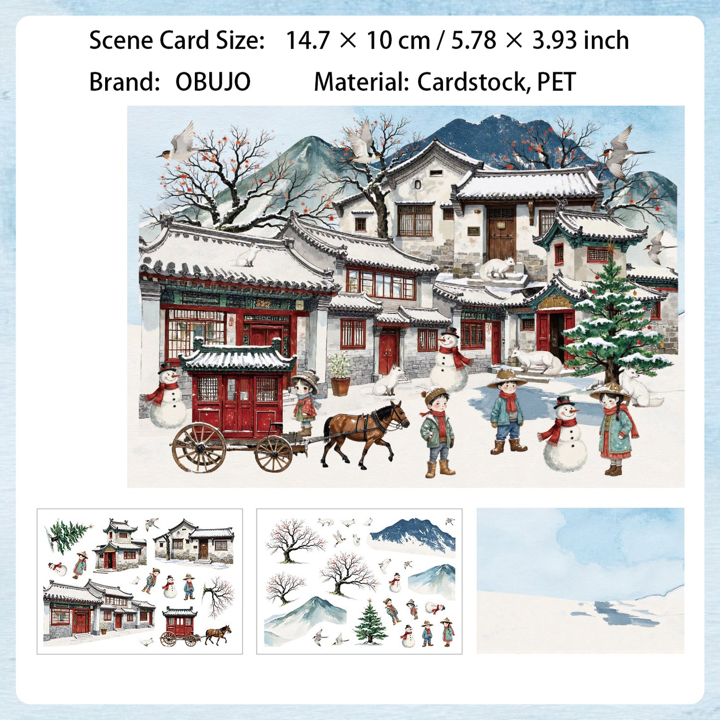 Classical Architecture Scene DIY Stickers Kit WYYT