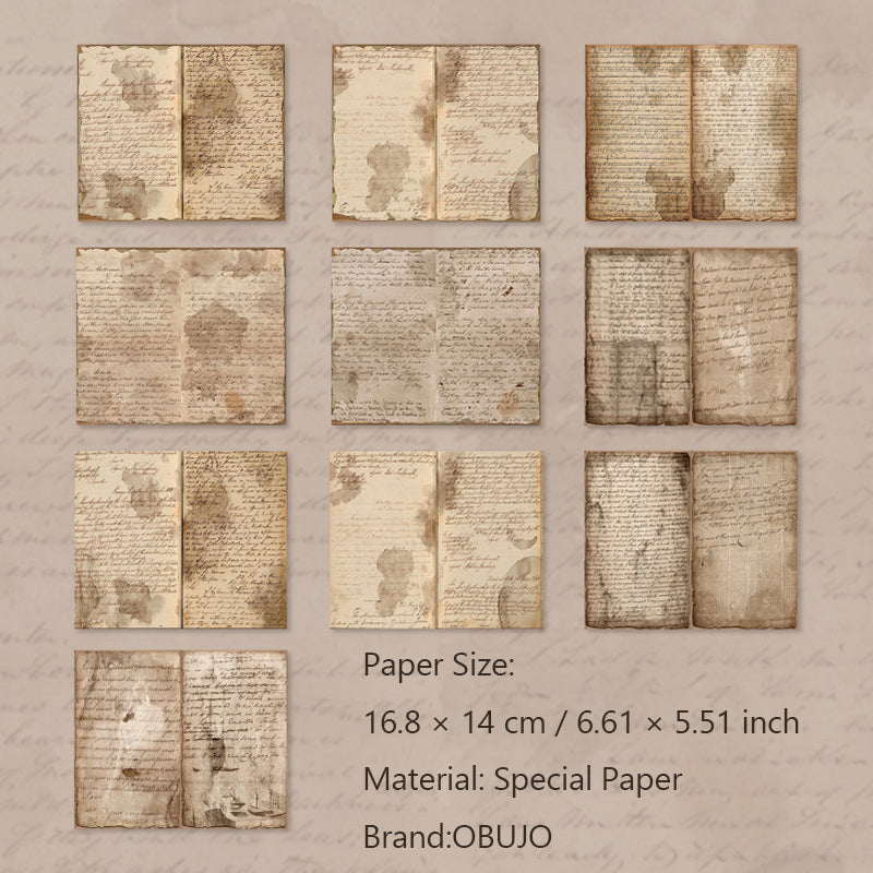 30 Sheets Vintage Journal Paper JYCSG