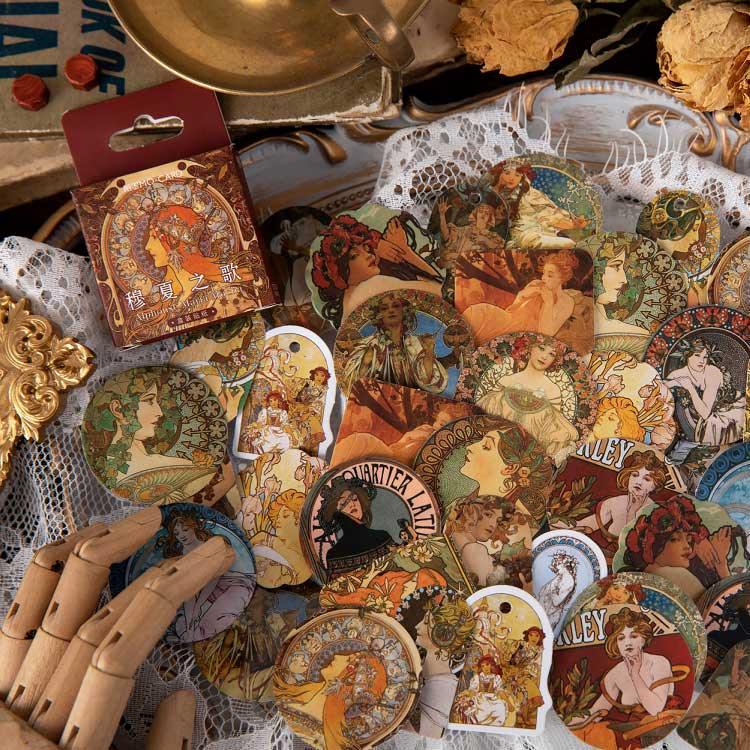 Mucha Boxed Stickers - OBUJO