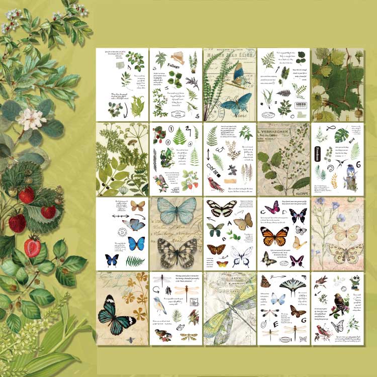 Ranian Washi Sticers Book