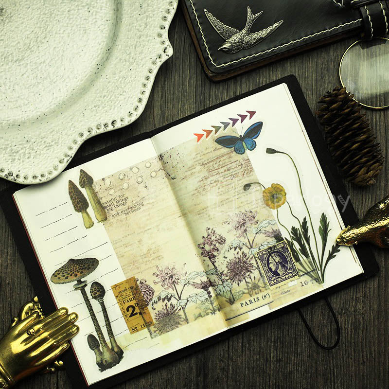 Halo Floral Vellum Stickers Pack