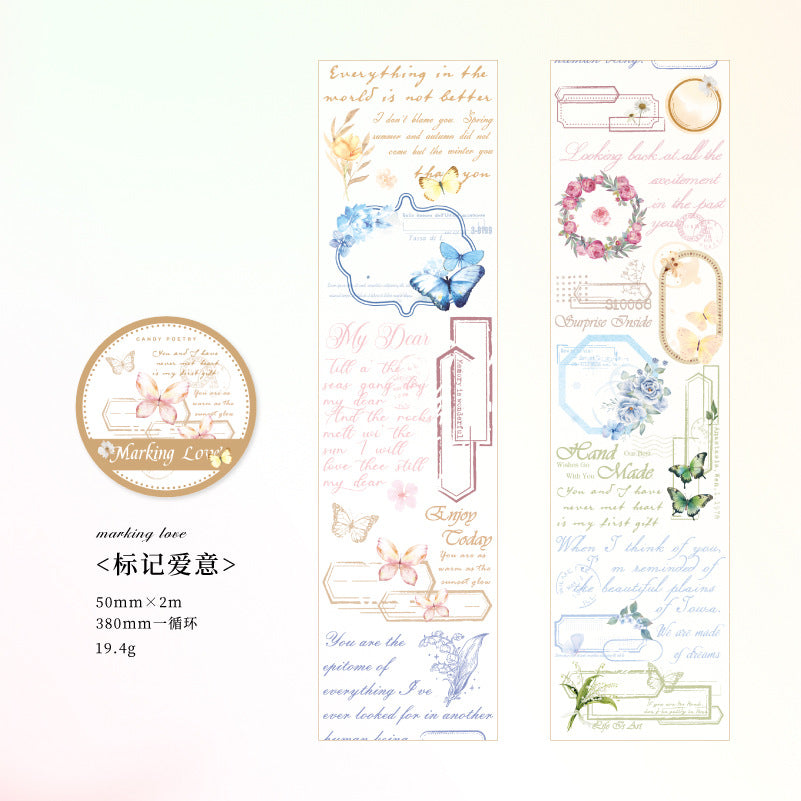 1 Roll Flowers Shop Washi Tape XDHD