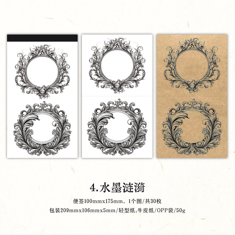 30 Pcs Vintage Notepad LMDHH