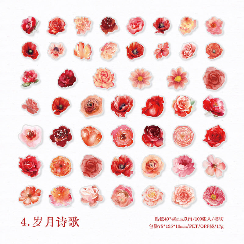 100pcs Small PET Flowers CNHS