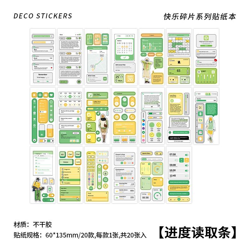 20pcs Scrapbook Stickers KLSP