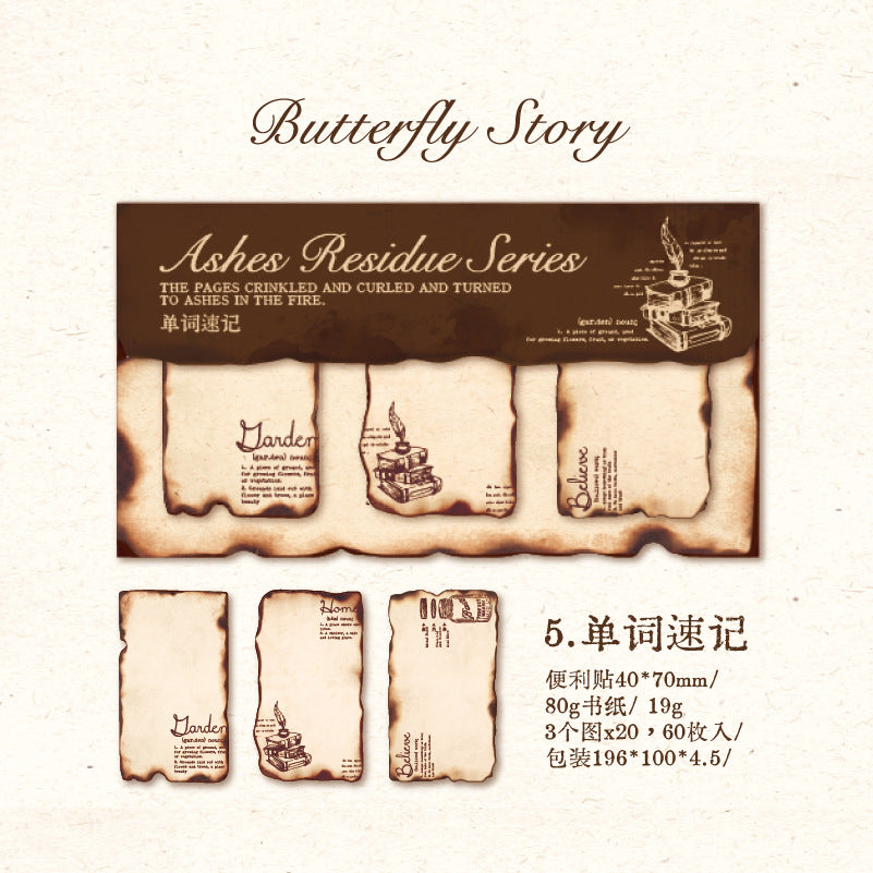 60 Pcs Vintage Notepad HJYY