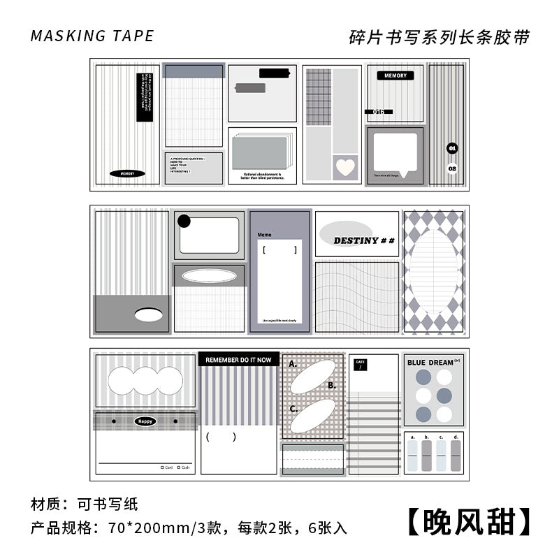 6 Pcs Planner Stickers SPSX