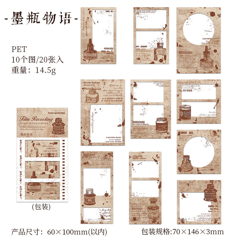 20 Pcs Vintage Frame Stickers JPJL