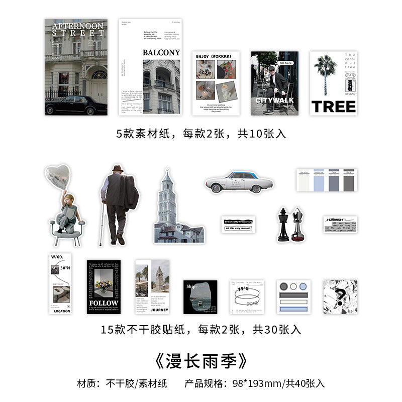 40pcs Scrapbook Supplies Kit SJLR