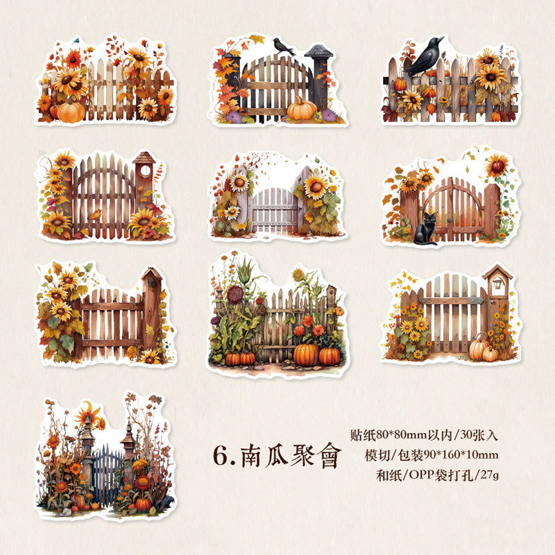 30pcs Garden Washi Stickes HYXJ