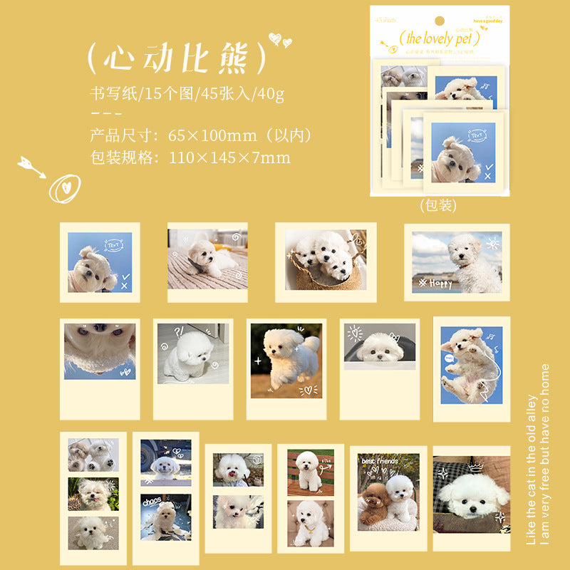 45 Pcs Dog Theme Stickers XDAC