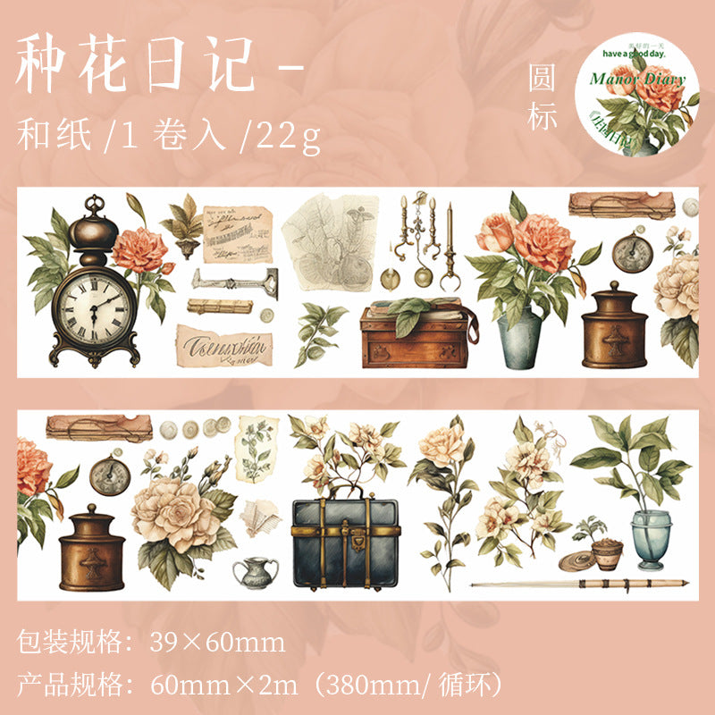 1 Roll Garden Theme Washi Tape ZYRJ