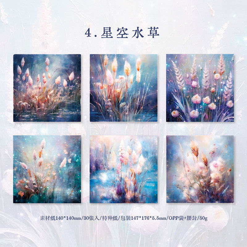 30 Pcs Creative Scrapbook Paper XKDQS