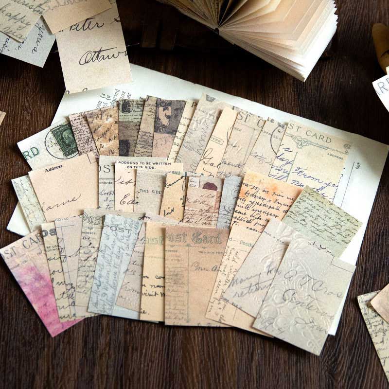 Washi Stickers for Journaling Vintage Book for Scrapbooking with
