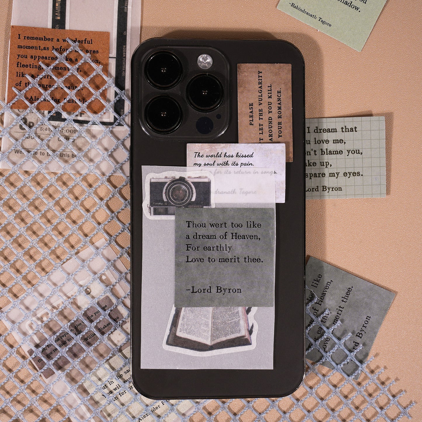 46pcs Famous Quotes Stickers PZXL