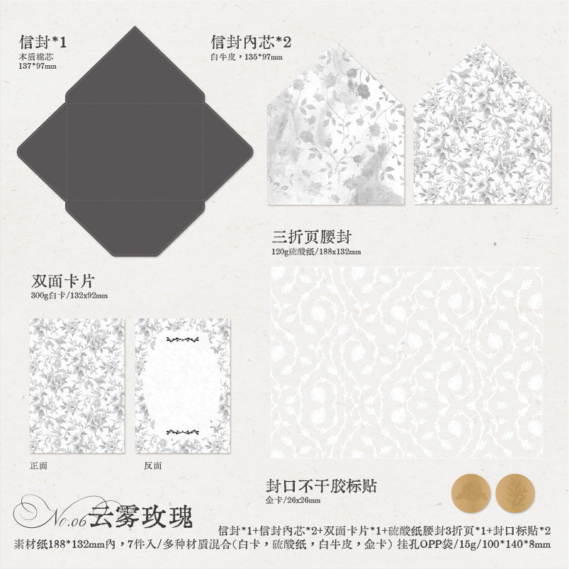 7pcs Greeting Card HDKHL