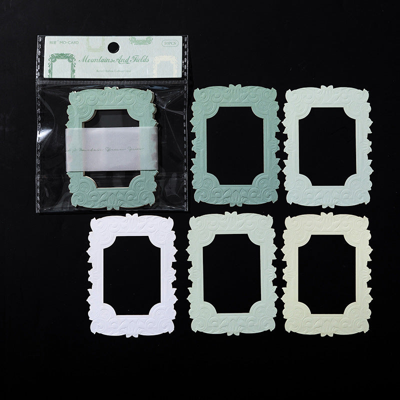 10pcs Vintage Frame Paper XYJX