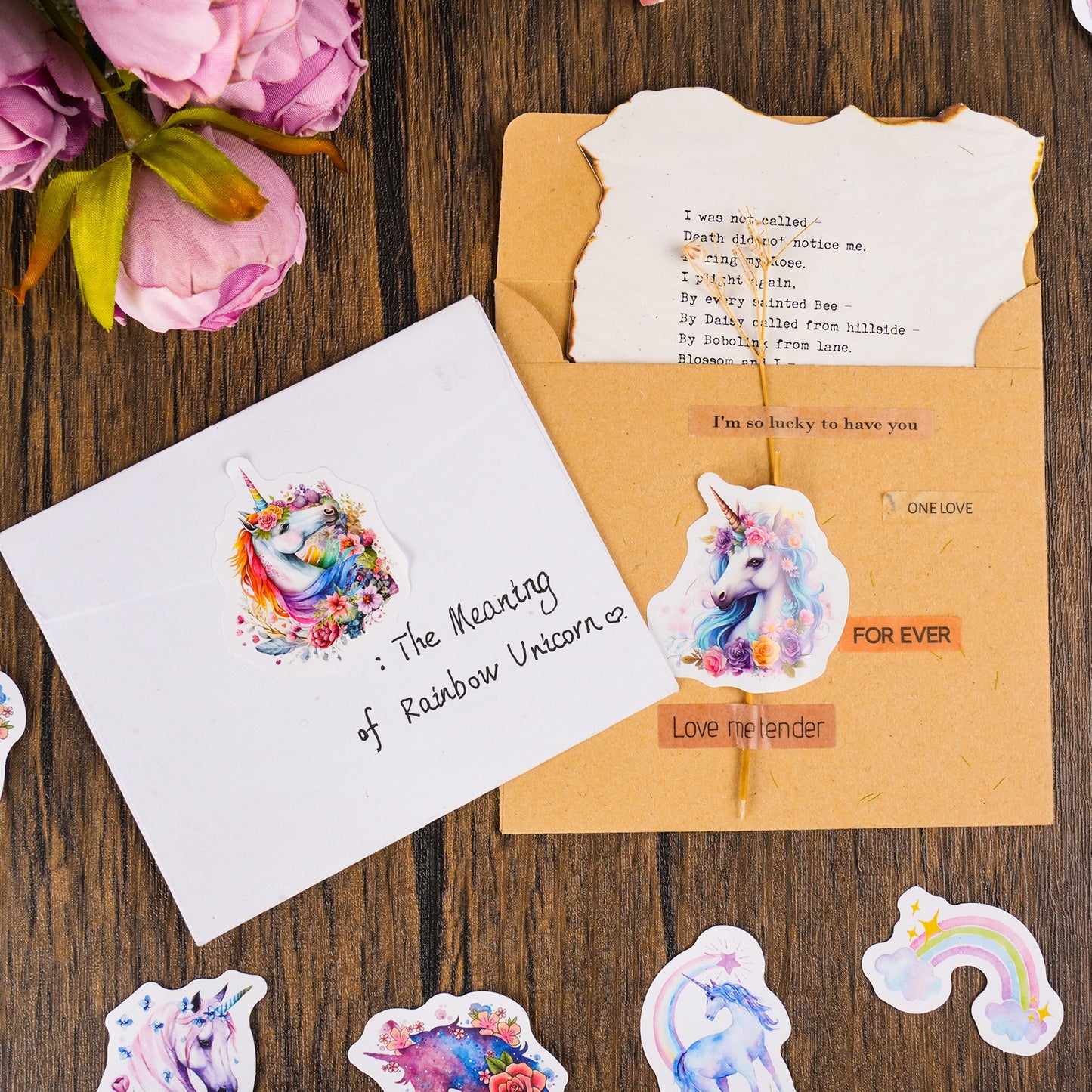 46pcs Unicorn Stickers CHDJS