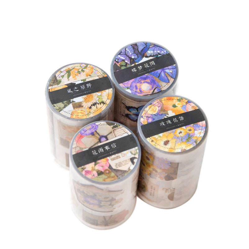 1 Roll Flowers PET Tape HZJS