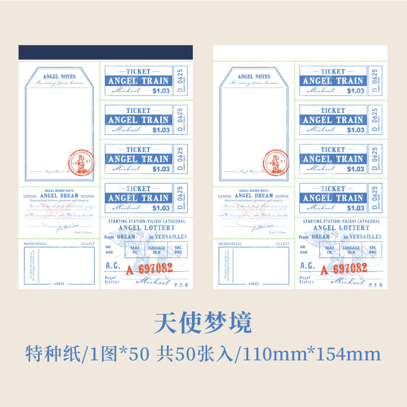 50 Pcs Junk Journal Notepad BLKJY