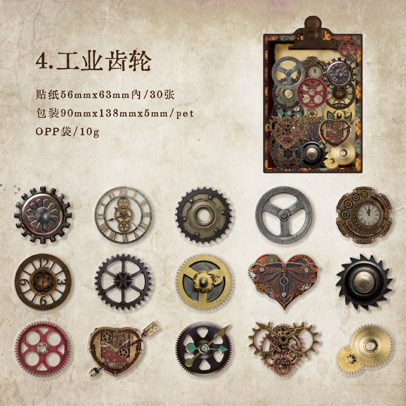 30pcs Old Time Stickers GYXZ