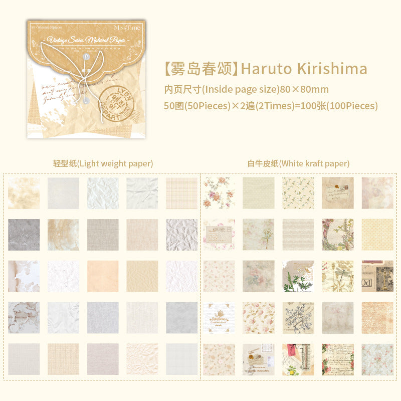 100pcs Scrapbook Paper CSRD